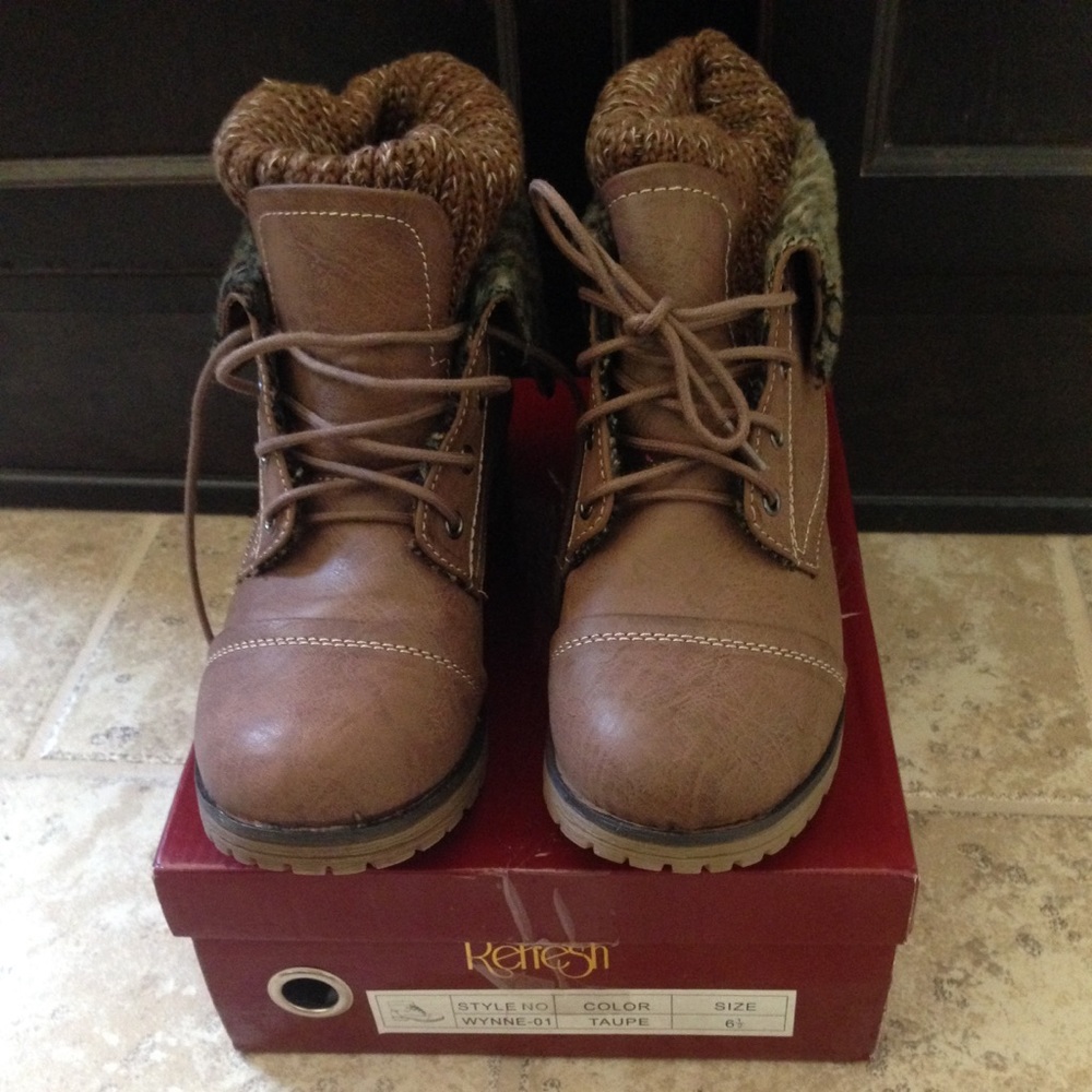 Refresh ankle combat boots
